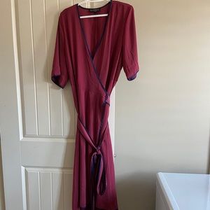 Eloquii Burgundy Tie Dress